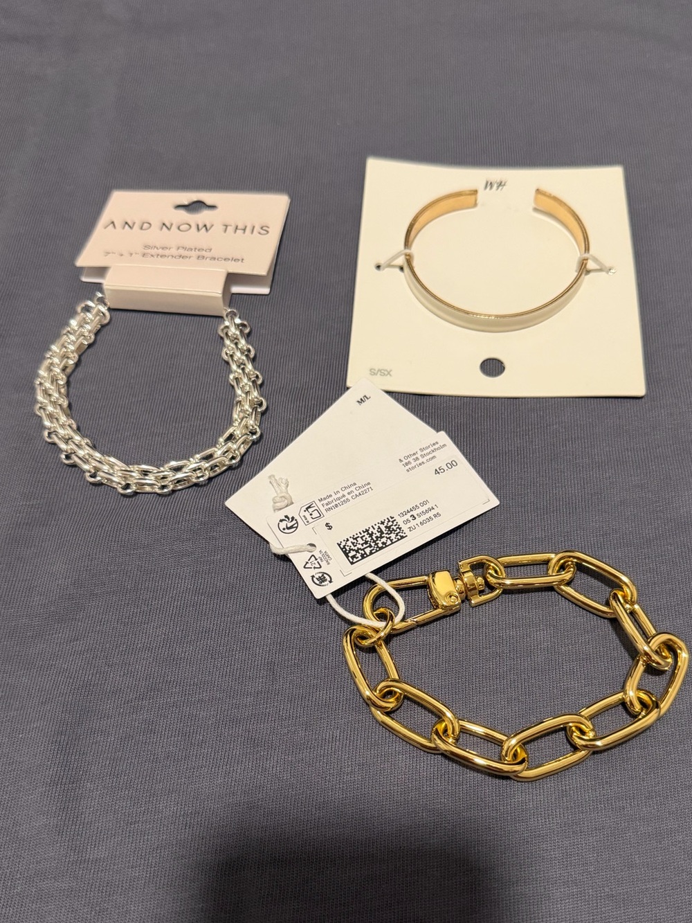 & Other Stories Gold Link Bracelet - Bold Chain Style